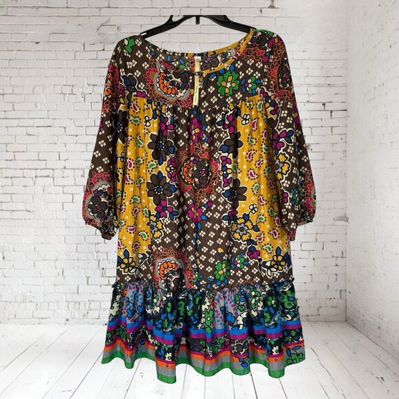 Anthropologie Uncle Frank Dress Womens Size XS Casual Boho Artsy Funky Hippie - Picture 2 of 7